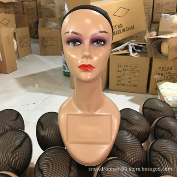 Factory wholesale female mannequin realistic head african american mannequin head with stand mannequin for jewellery display